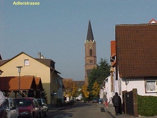 Adlerstrasse mit Martinskirche in Forchheim