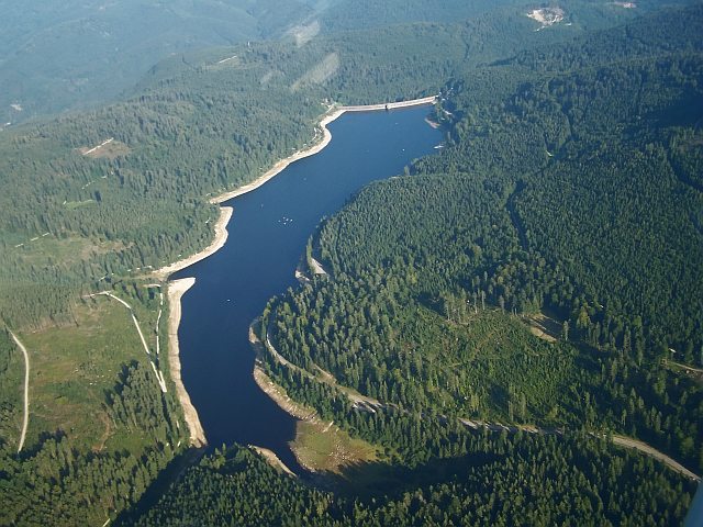 Luftbild Schwarzenbachtalsperre