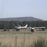 Flugplatz Karlsruhe / Forchheim: Start Cessna