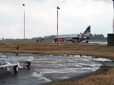 Das Zerlegen der Concorde nach der Landung am Flughafen Karlsruhe / Baden-Baden