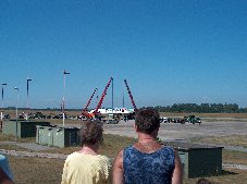 Das Zerlegen der Concorde nach der Landung am Flughafen Karlsruhe / Baden-Baden
