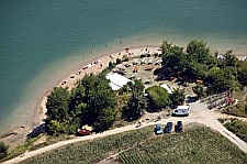 Westufer mit Kiosk am Epplesee Rheinstetten-Forchheim