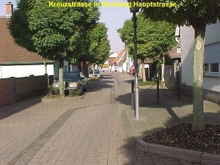 Blick in die südliche Kreuzstrasse Forchheim