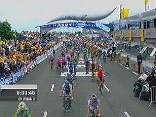 Ziel Tour de France 2005 in Karlsruhe / Rheinstetten