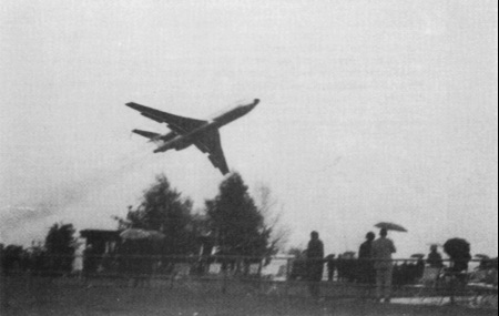 Boeing 727 beim Grossflugtag Karlsruhe 1965