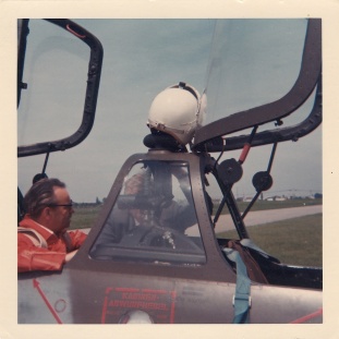 Fouga Magister am Flugplatz Karlsruhe-Forchheim