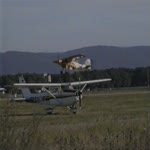 Flugplatz Karlsruhe / Forchheim: Start einer Dornier DO 27