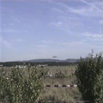 Flugplatz Karlsruhe / Forchheim: Piaggio im tiefen berflug
